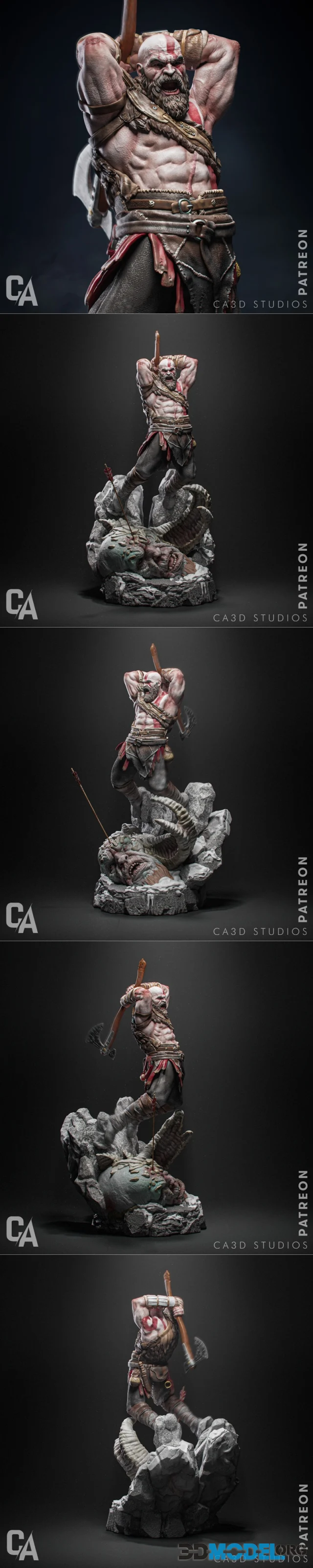Ca 3d Studios - Kratos – Printable
