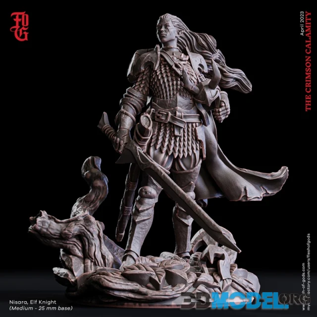 Nisara Elf Knight – Printable