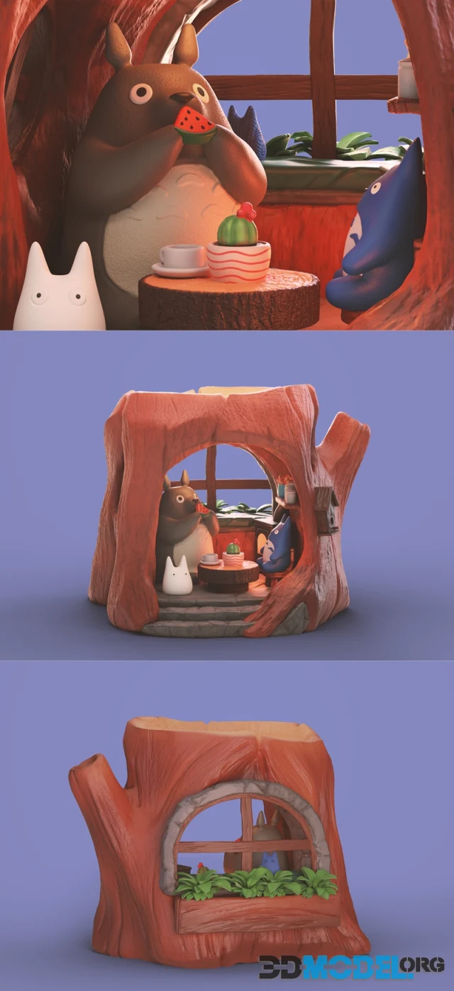 Totoro Tree house – Printable