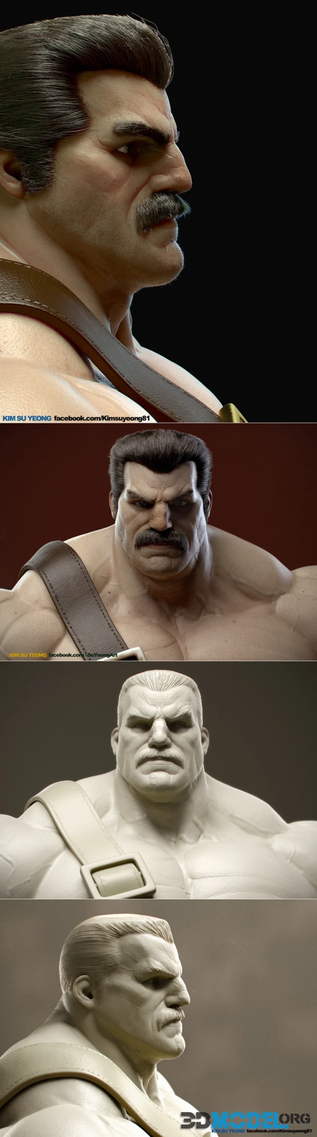 Mike Haggar Statue – Printable