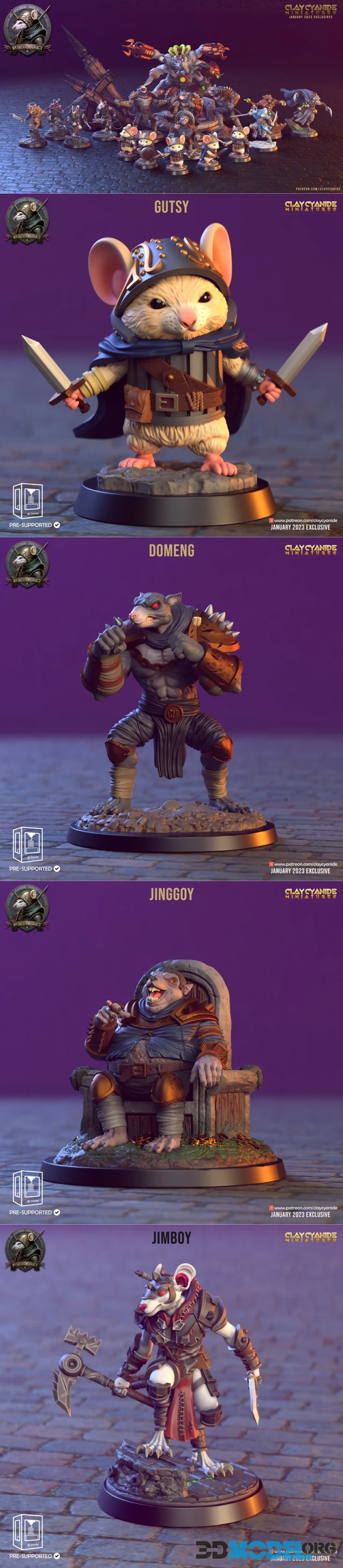 Clay Cyanide Miniatures - Baseco District – Printable