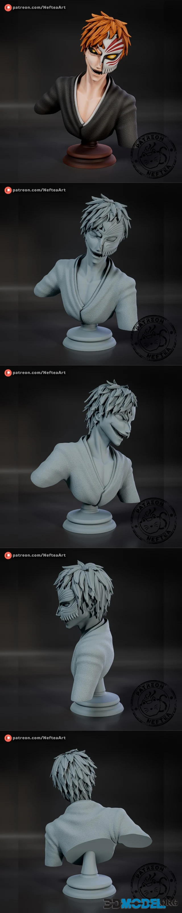Ichigo Bust – Printable