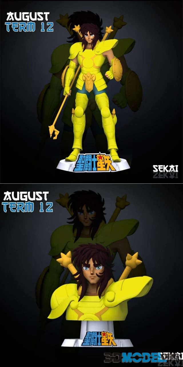 Sekai - Dohko Sculpture and Bust – Printable