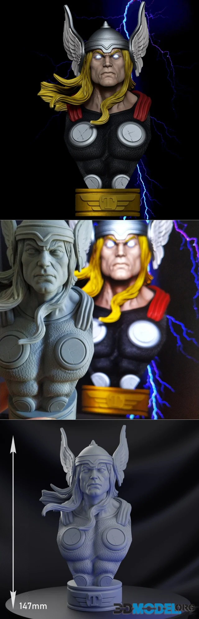 Thor Classic Bust – Printable