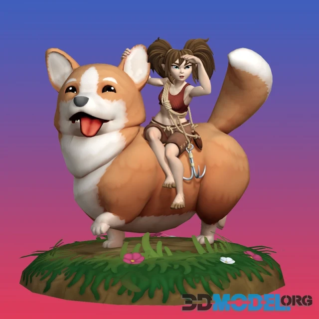 Corgi Explorer – Printable