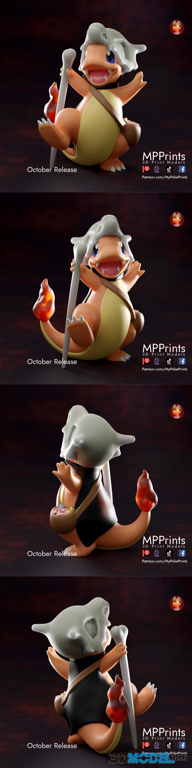 Halloween Charmander – Printable