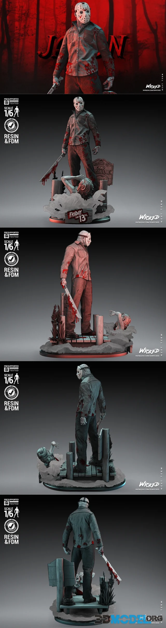 Wicked - Jason Statue – Printable