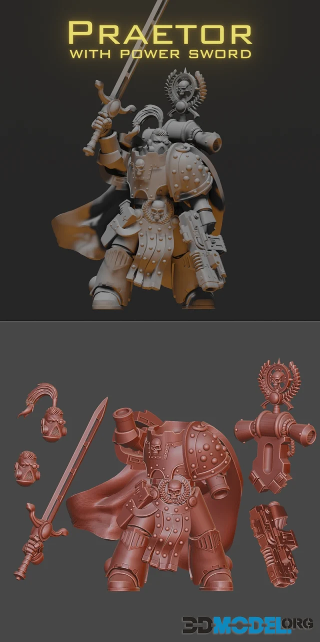 Praetor with power sword – Printable
