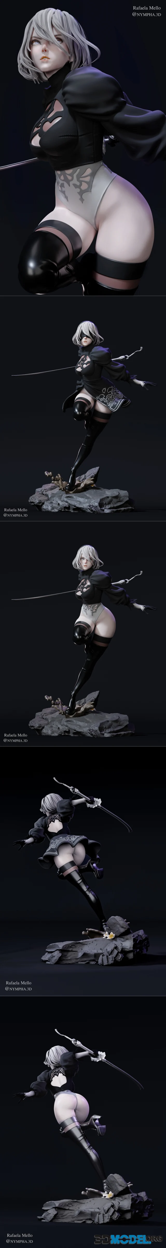 2B Nier Automata by Rafaela Mello – Printable