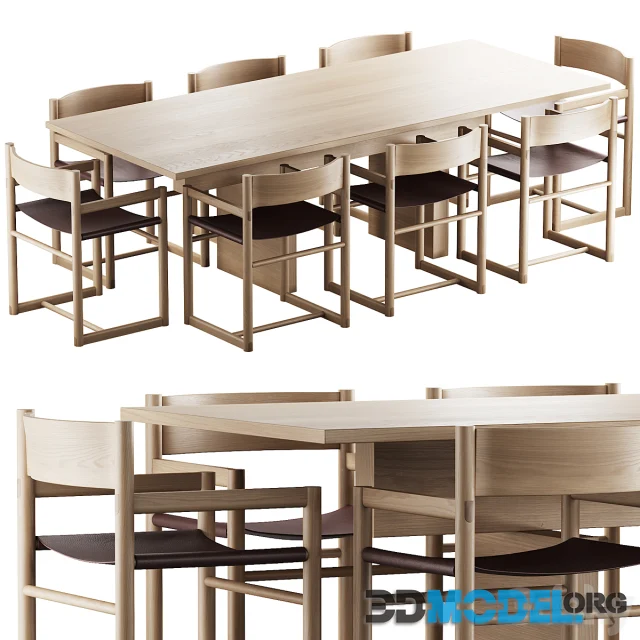 331 Resident Plane Dining Table and Resident Passenger Chair