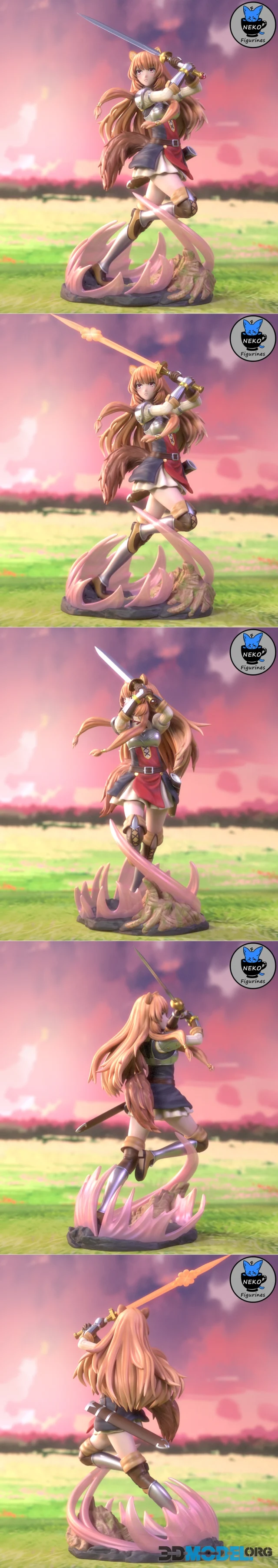 Neko Figurines - Raphtalia (Shield Hero) – Printable