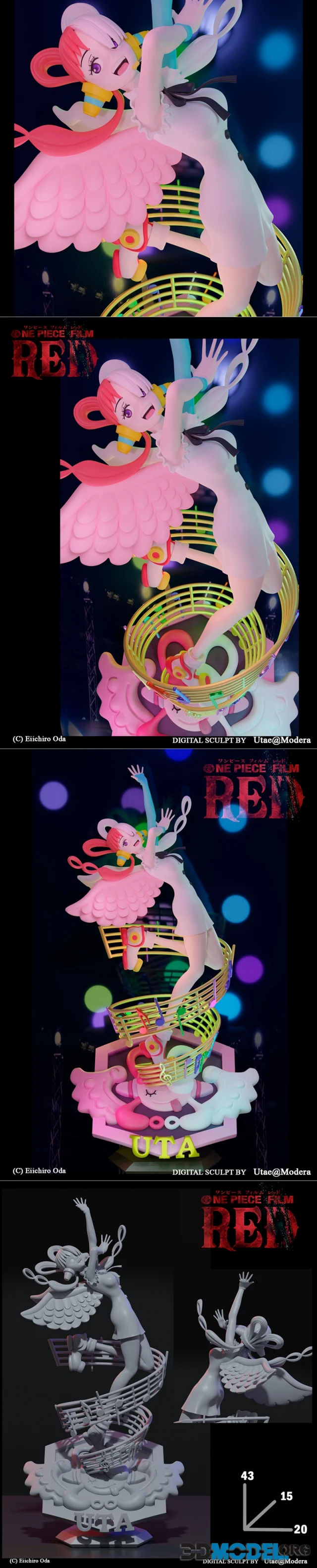 Uta fanart (one piece red film) – Printable