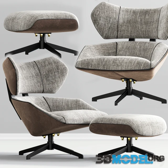 Camila Armchair And Pouf