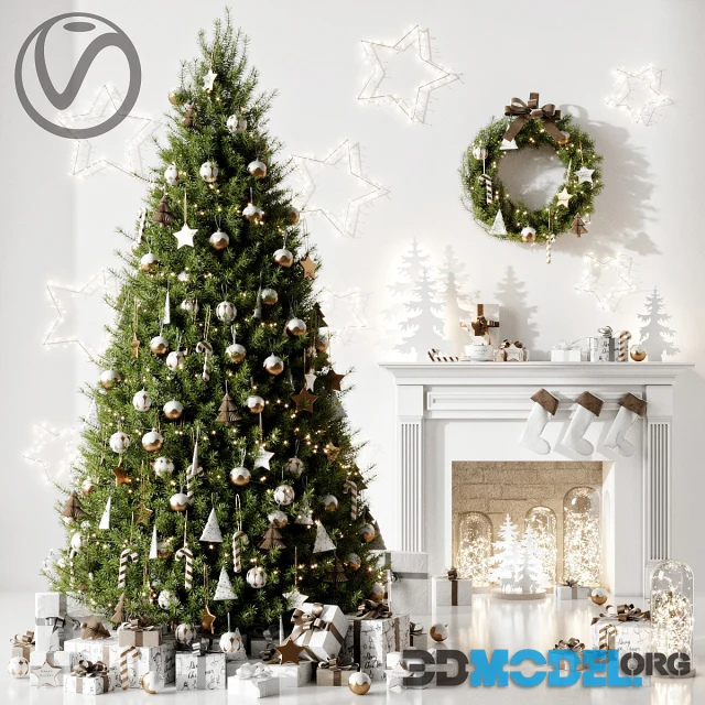 Christmas tree 4 Vray