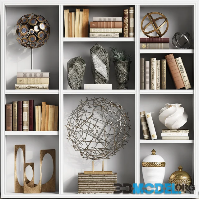 Decor Set 38 with sculptures by Arteriors