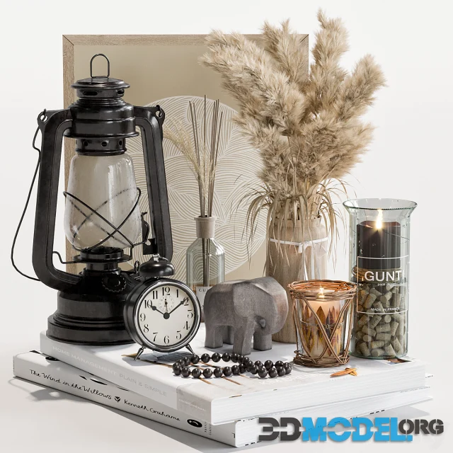 Decorative set 10 with clock