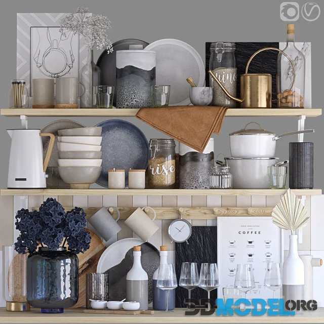 Kitchen Accessories-09 3D model