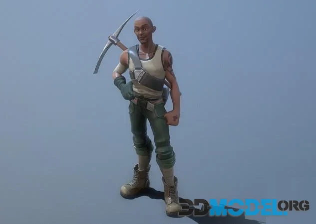 Digger Man Character (PBR)