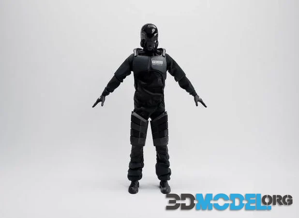Futuristic Policeman (PBR)