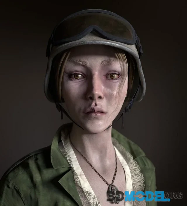 Game character Ecumenical Soldier (PBR)