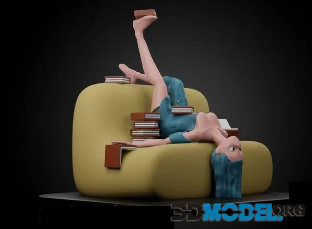 Girl relaxing (PBR)