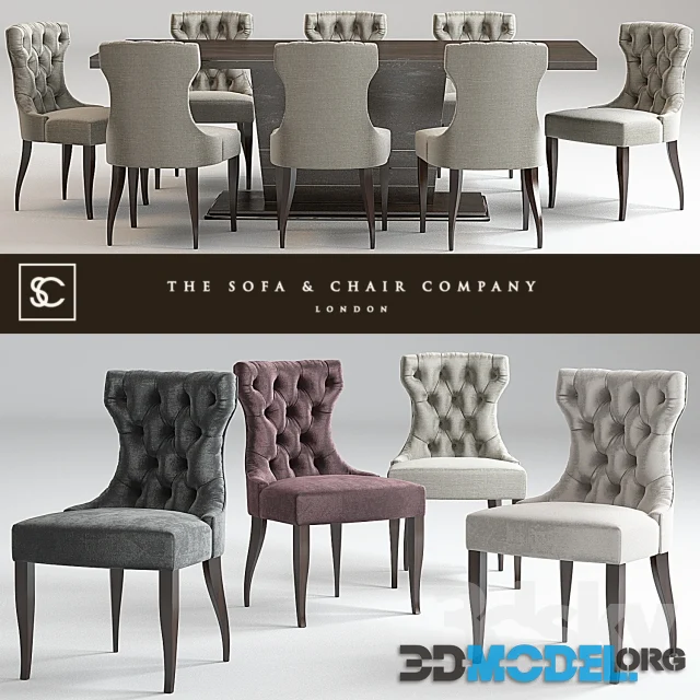 Guinea dining chair & Langham Table _ Lugano