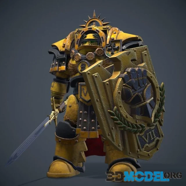 Imperial Fists Cataphractii Terminator (PBR)