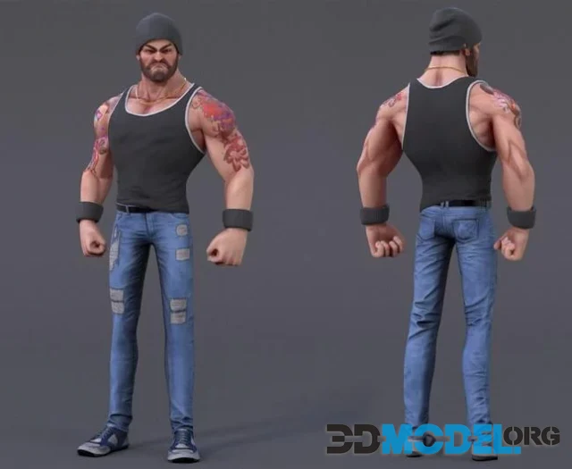 James cartoon character (PBR)