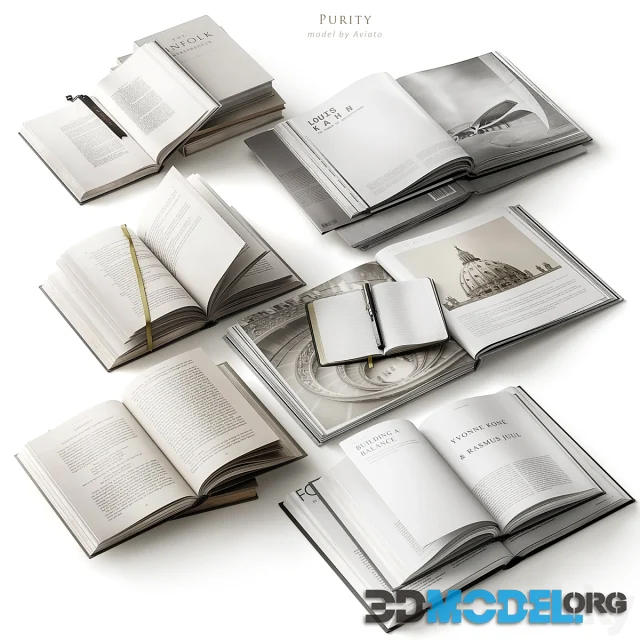 Purity - Collection of open books