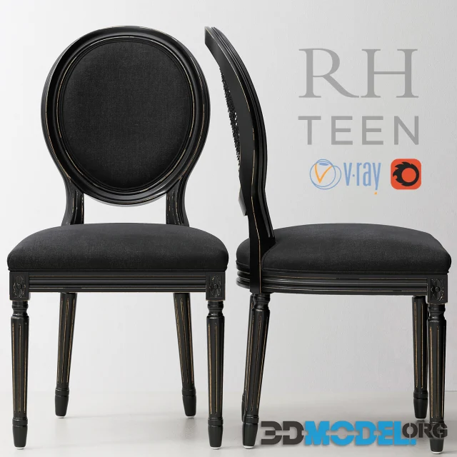 RH VINTAGE FRENCH SEQUIN DESK CHAIR