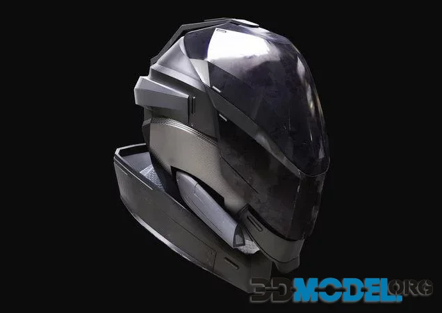 Scifi space helmet (PBR)