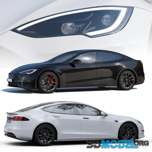 3D Model – Tesla model S Plaid 2023