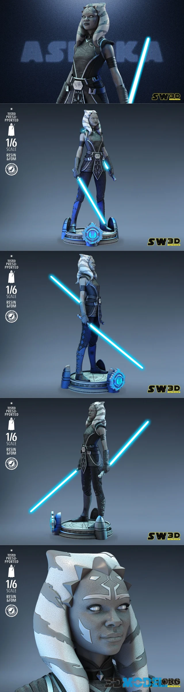 Star Wars - Ahsoka Sculpture – Printable