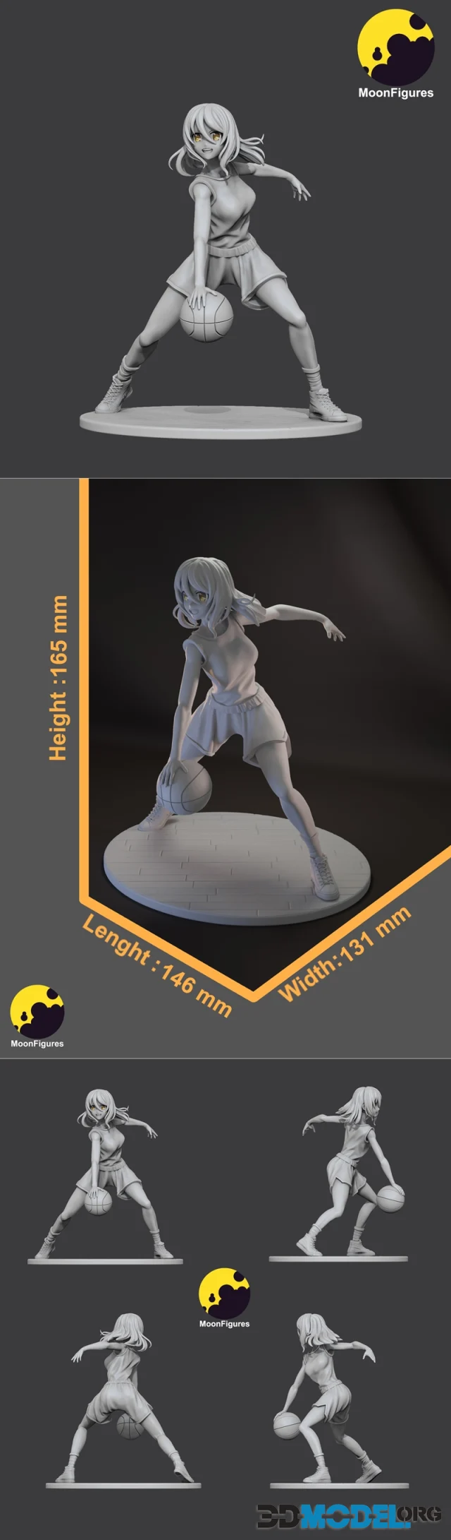 MoonFigures - Basketball girl – Printable
