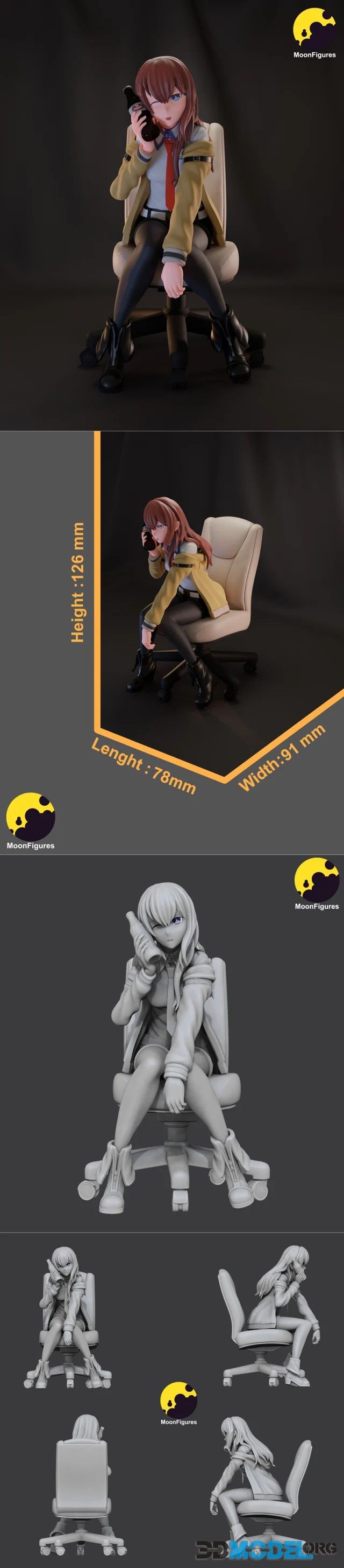 MoonFigures - Kurisu Makise – Printable