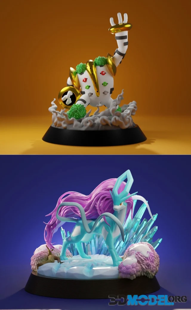 Regigigas and Suicune – Printable