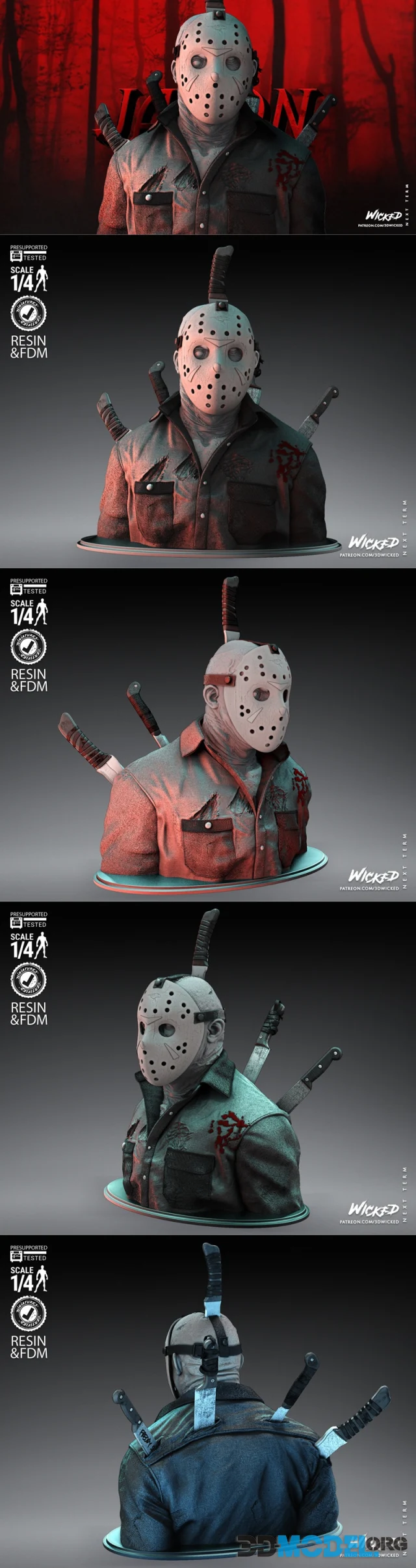 Wicked - Jason Bust – Printable