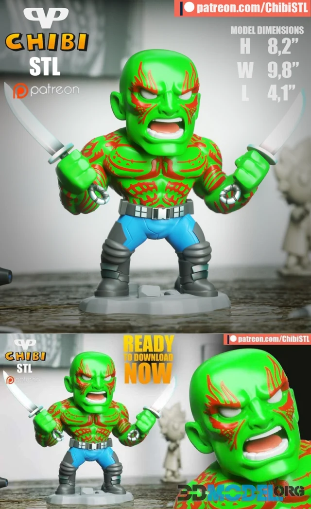 Drax Chibi – Printable