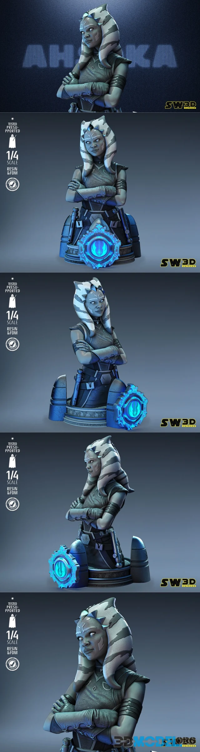 Star Wars - Ahsoka Bust – Printable