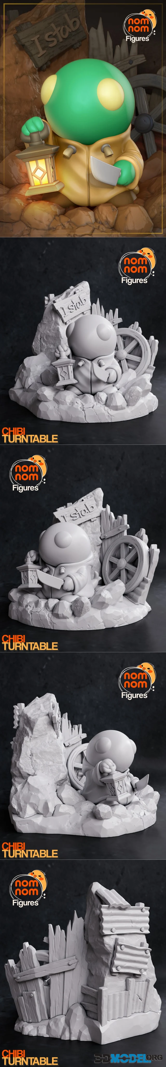 Nomnom Figures - Chibi Tonberry - Final Fantasy – Printable