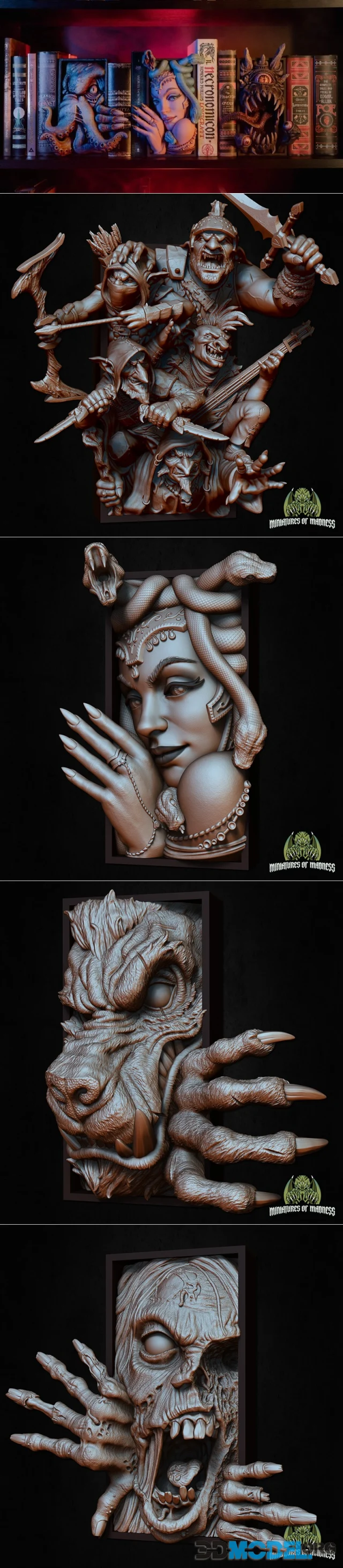 Miniatures of Madness - Hold My Booknook Campaign – Printable