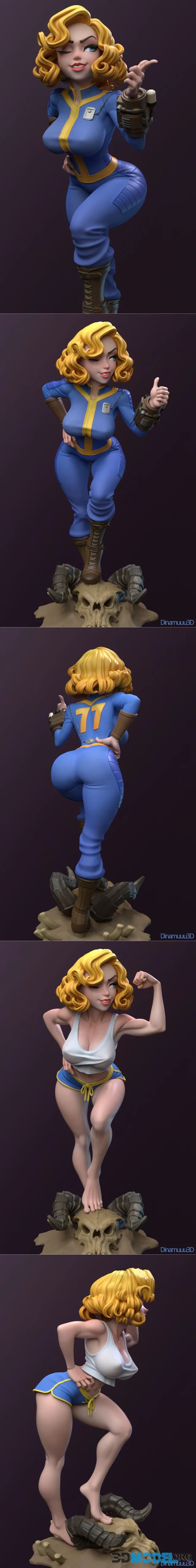 DiNamuuu3D - Vault Girl – Printable