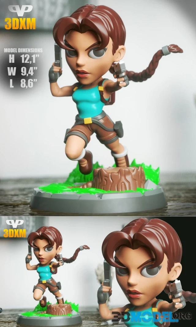 Lara Croft Chibi – Printable