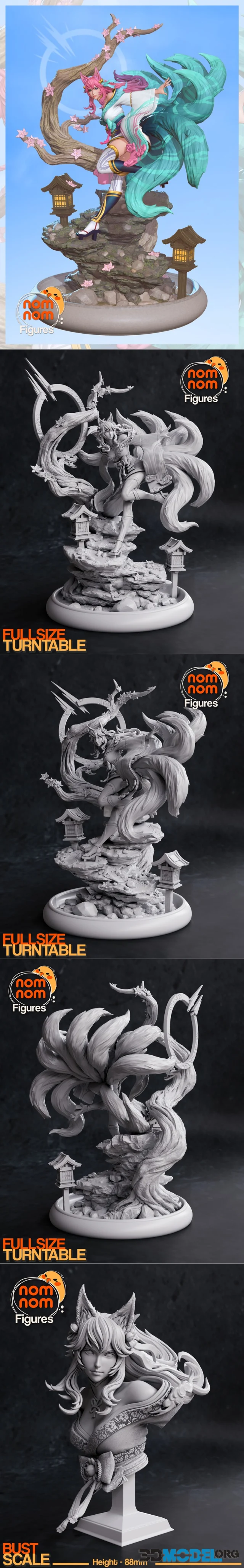 Nomnom Figures - Ahri Spirit Blossom from League of Legends – Printable