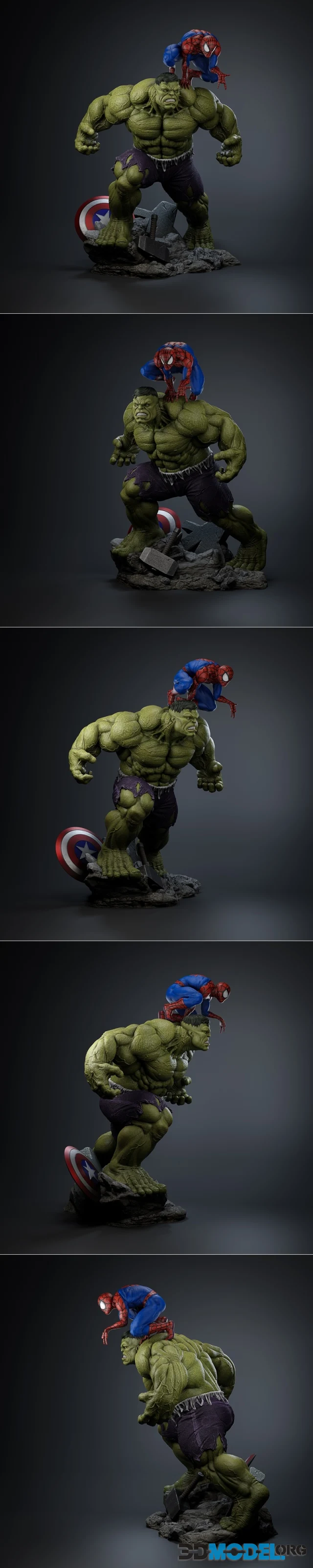 Hulk and Spiderman – Printable