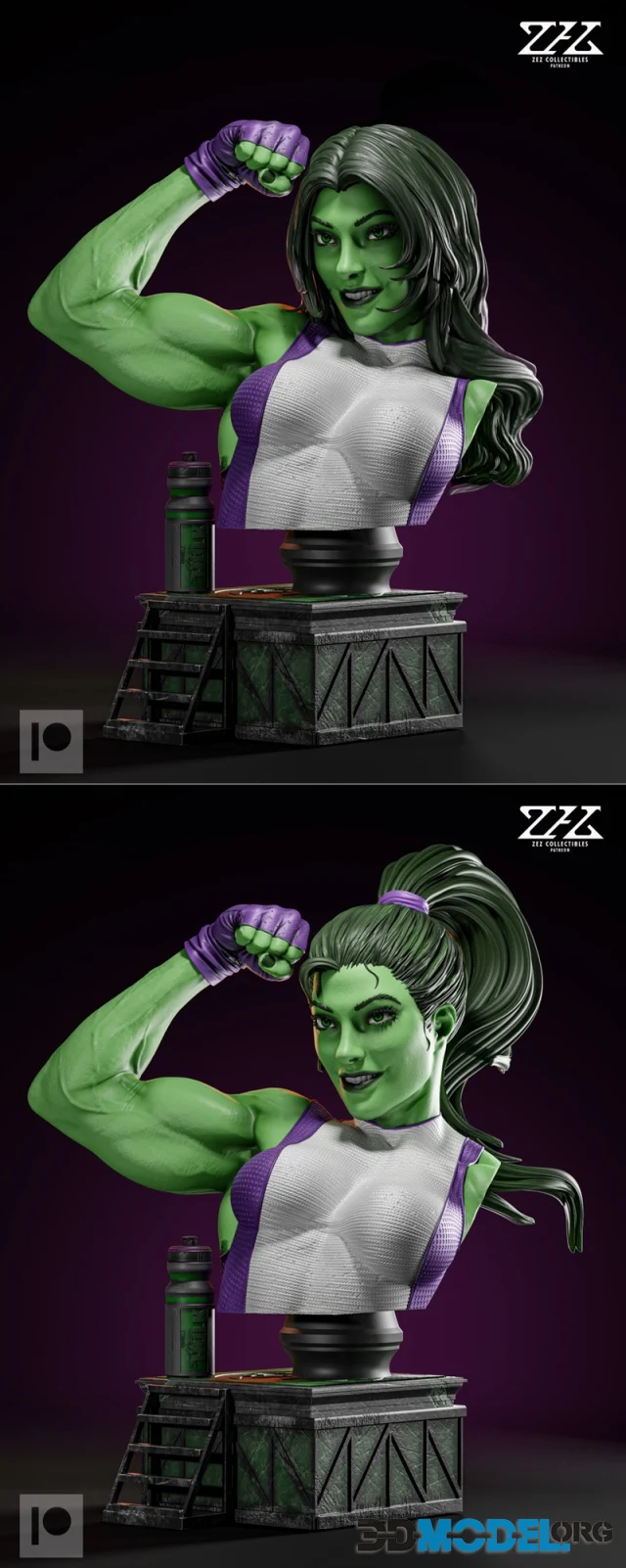 ZEZ Studios – She-Hulk Bust – Printable