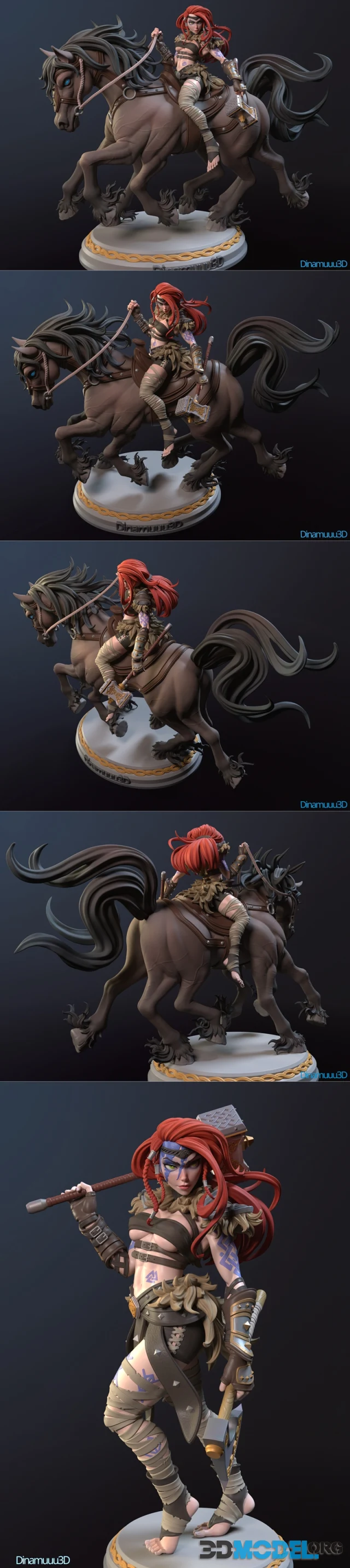 DiNamuuu3D - Viking Ygritte – Printable