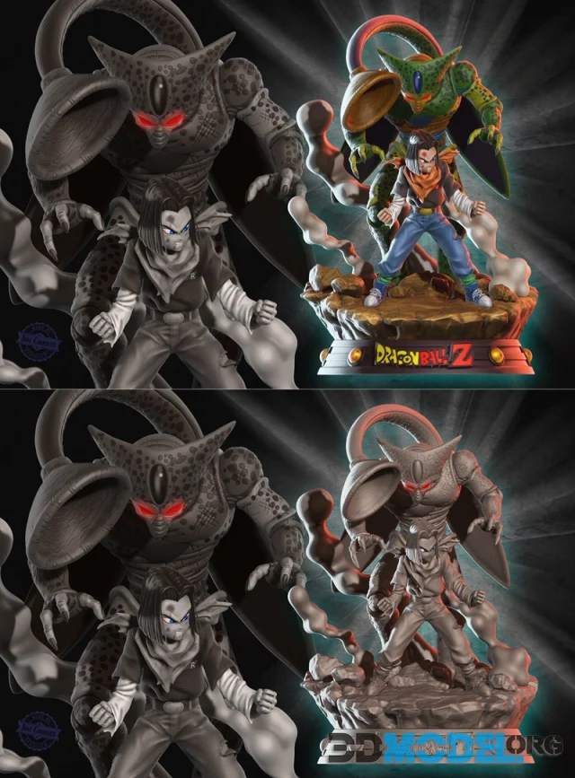 Android 17 and Cell – Printable