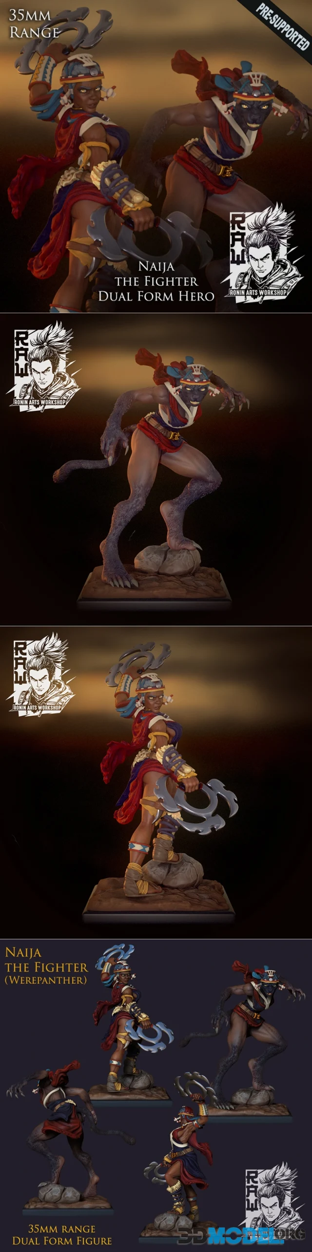 Ronin Arts Workshop - Naija The Fighter – Printable