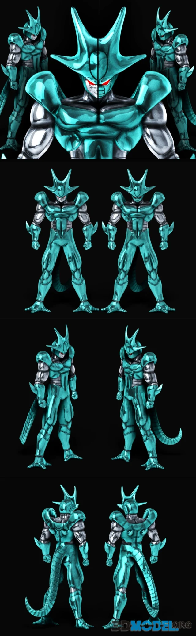 Metal Cooler Final Form Dragon Ball Z Figure – Printable